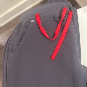 Figs, medium, petite, charcoal, gray, Zamora jogger